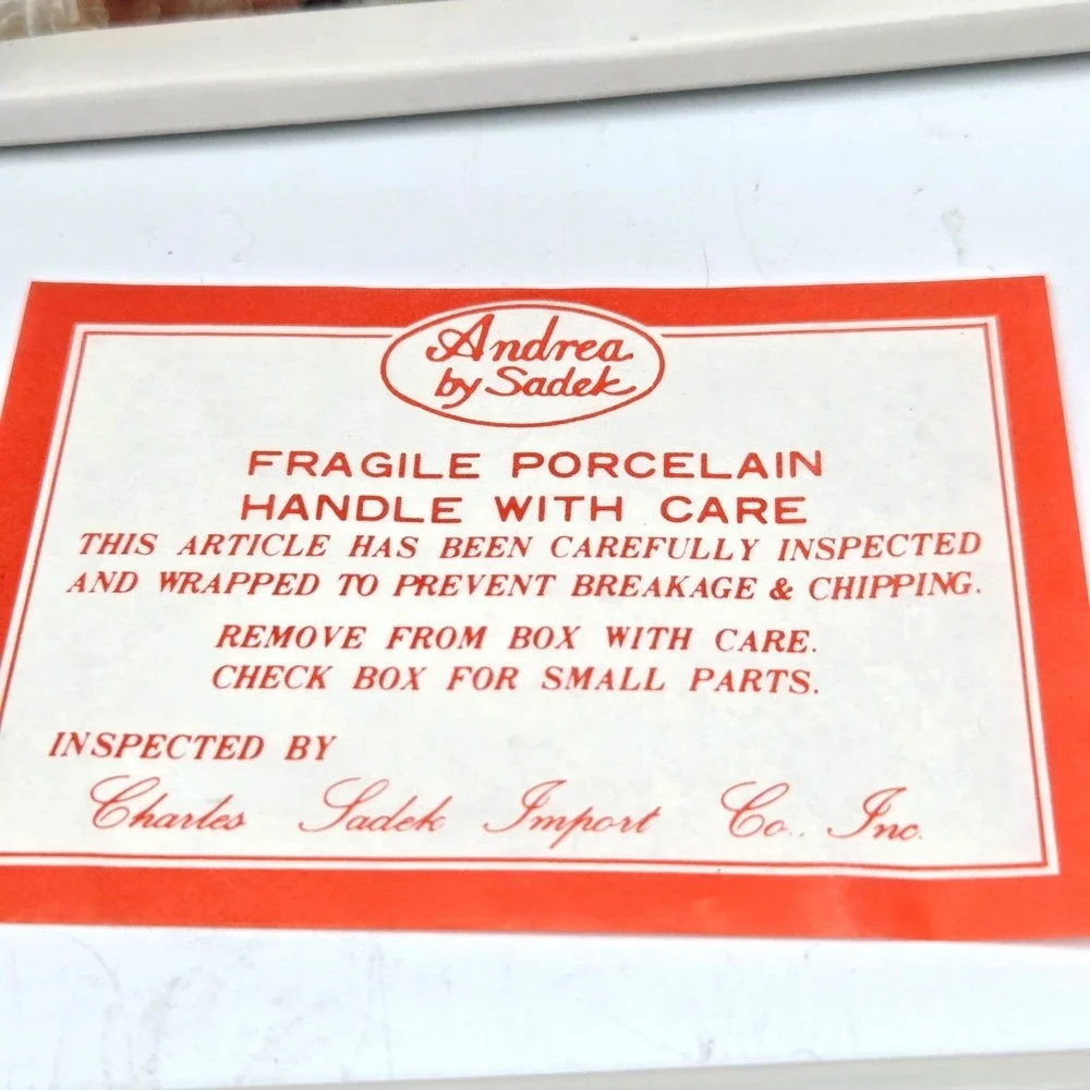 Andrea by Sadek Fine Porcelain Cheese Board & Knife Set in Box Royal Violets